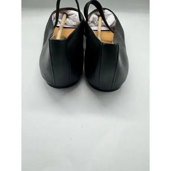 NWD Madewell The Greta Ballet Flat Size 8 True Black Leather - Picture 8 of 12